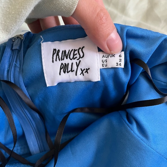 Princess Polly Alaska Strapless Mini Dress Blue - Picture 5 of 5